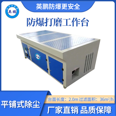 英鹏防爆平铺式打磨台-2.0m