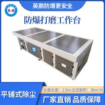 英鹏防爆平铺式打磨台-2.5m
