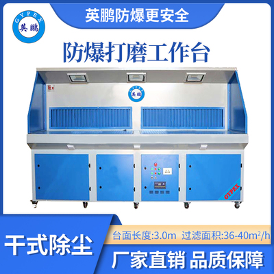 英鹏防爆干式打磨台-3.0m